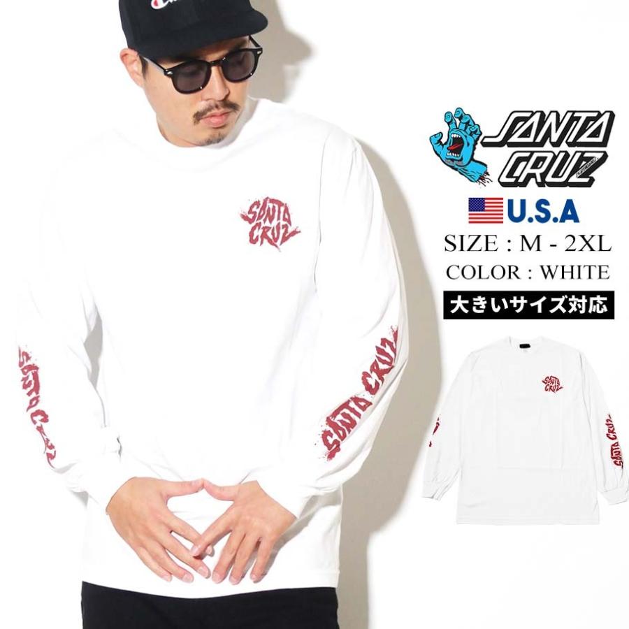 Santa Cruz サンタクルーズ ロングtシャツ メンズ ロンt 長袖 プリント カットソー ロゴ ストリート ファッション Sctt044 B系 Hiphop Third 通販 Yahoo ショッピング