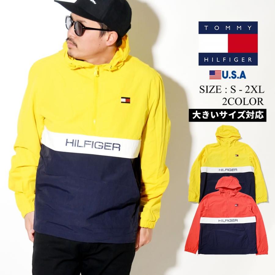 Tommy Hilfiger トミーヒルフィガー ウィンドブレーカー メンズ 大きいサイズ 春 ジャケット ハーフジップ ナイロン アウター Tmjt008 B系 Hiphop Third 通販 Yahoo ショッピング