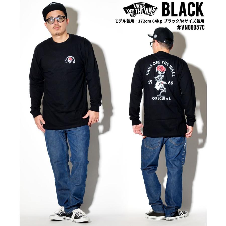 Vans バンズ メンズ Tシャツ 長袖 ロンt カットソー 薔薇 バラ モダン バッグプリント ロングtシャツ 春 B系 ファッション スケーター ストリート系 Vntt095 B系 Hiphop Third 通販 Yahoo ショッピング