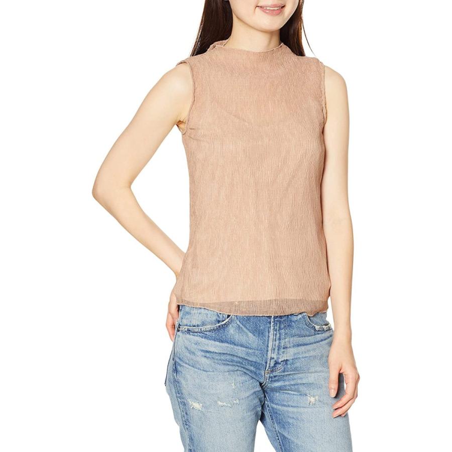 絶対一番安い マーキュリーデュオ プルオーバーカット キャミ付ノースリシアープリーツボトルネックカットソー レディース ベージュ 日本 F Free 格安 Loopbiketours Com