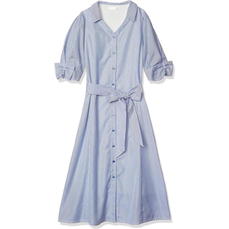 21新作 ミーア シャツ ストライプシャツワンピース レディース ブルー 日本 F Free サイズ 24時間限定 Www Skylanceronline Com