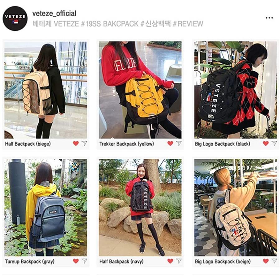 Veteze 大人氣 ベテゼ 正規品 Big Logo Backpack Snsで人気韓国 人気 リュック バックパック Black ブラ Third Store 通販 Yahoo ショッピング