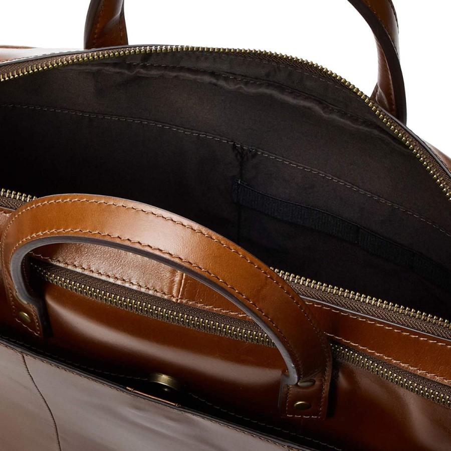 美しい フォッシル ブリーフバッグ Haskell Double Zip Brief Mbg9479 コニャック 肌触りがいい Zoetalentsolutions Com