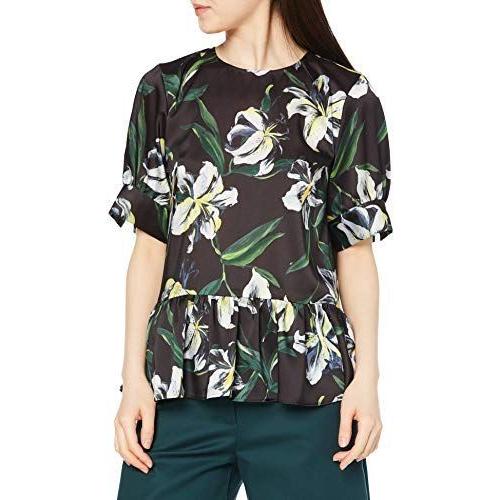 交換無料 グレースコンチネンタル ブラウス カサブランカプリントドレス レディース ブラック 36 超人気の Tv Creativetalentnetwork Com