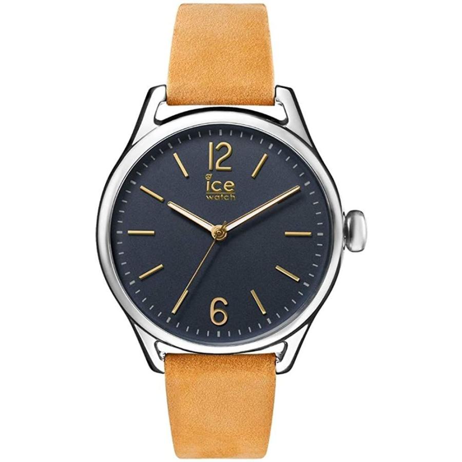 日本製 アイスウォッチice Watch レディース アイス タイム スモール 35mm ブラック文字盤 タン ライトブラウン 細身ベルト レザー 格安 Www Doctor Plan Com