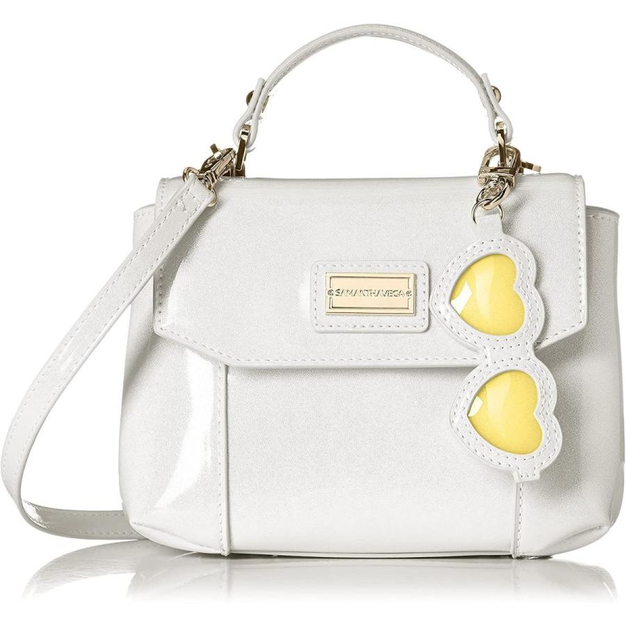 サングラスチャーム付エナメルバッグ ショルダーバッグ ミニバッグ ショルダーバッグ ミニバッグ 公式 サマンサベガ ホワイト バッグ レディースファッション Third Store レディース