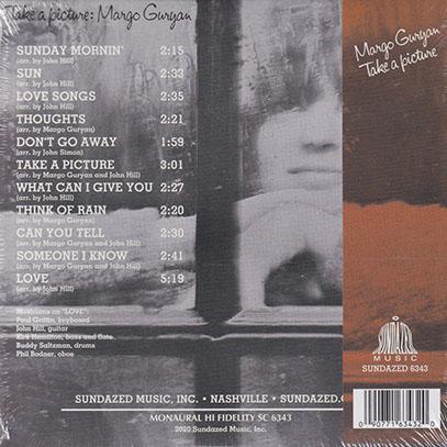 MARGO GURYAN/Take A Picture (1968/only) (マーゴ・ガーヤン/USA) |  | 01