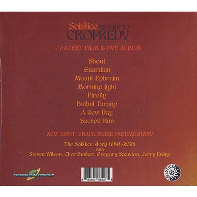 SOLSTICE/Return To Cropredy: CD+Blu-ray (2023/Live) (ソルスティス/UK) |  | 01