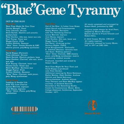 "BLUE" GENE TYRANNY/Out Of The Blue (1978/1st) (ブルー・ジーン・ティラニー/USA) |  | 01