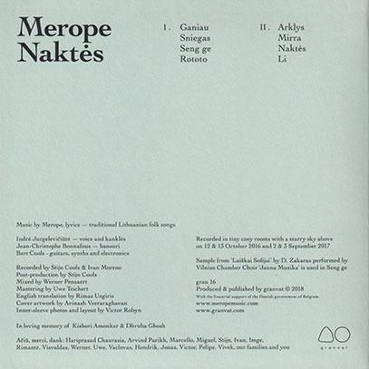 MEROPE/Naktes (2018/3rd) (メローペ/Lithuania,Belgium,France) |  | 03