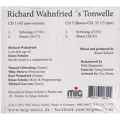 RICHARD WAHNFRIED/Tonwelle(2CD) (1981/2nd) (リヒャルト・ヴァーンフリート/German,US) |  | 01