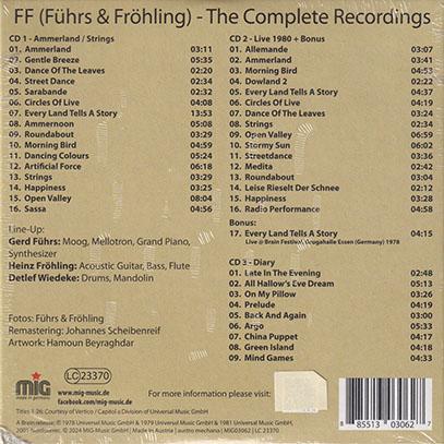 FUHRS & FROHLING/The Complete Recordings(3CD) (1978-81/Comp.) (フュアース＆フレーニング/Switz) |  | 01