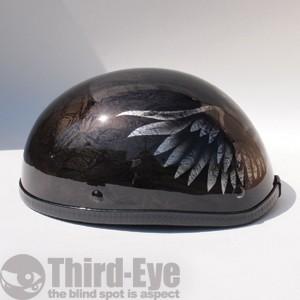 バイク ヘルメット ハーフキャップ ストーン スカル・ウィング 12ST011 | 