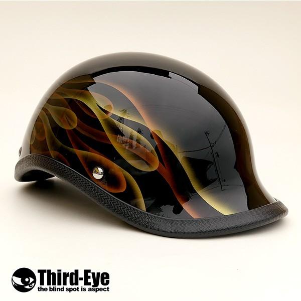 限定 バイク ヘルメット ハーフキャップ AURORA FLAMES ベッカー