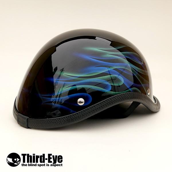 サードアイ　ヘルメット　ベッカー　装飾品 1点限り】Third-Eye 装飾用 カスタムペイント ハーフヘルメット