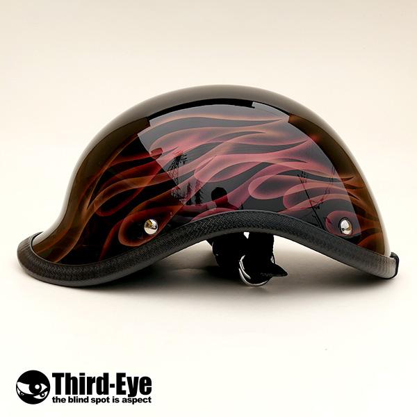 限定 バイク ヘルメット ハーフキャップ AURORA FLAMES ベッカー