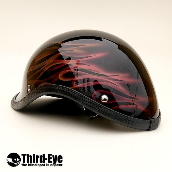 Snap Tap ×トイズキング ヘルヘルメット 限定カラー Meteor 限定 バイク ヘルメット ハーフキャップ AURORA FLAMES ベッカー