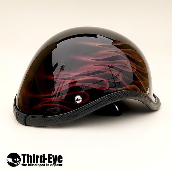 限定 バイク ヘルメット ハーフキャップ AURORA FLAMES ベッカー