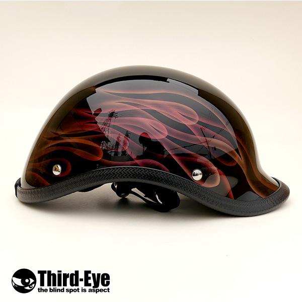 限定 バイク ヘルメット ハーフキャップ AURORA FLAMES ベッカー