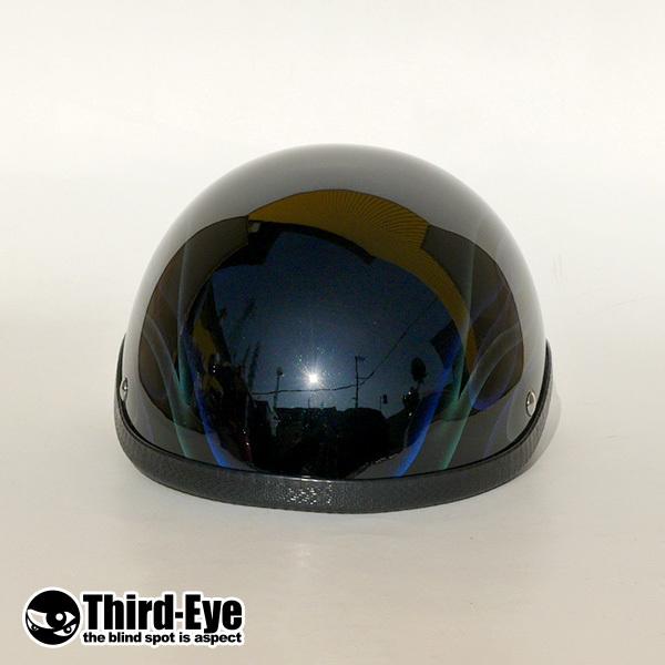 限定 バイク ヘルメット ハーフキャップ AURORA FLAMES グリフォン