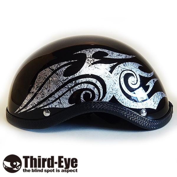 ブランドのギフト サードアイ Yahoo 限定 ハーレー ハーフキャップ ヘルメット バイク グリフォン トライバル 限定 トライバルシリーズ ヘルメット 財布 帽子 ファッション小物