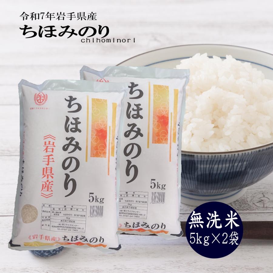 米 10kg お米 無洗米 5kg×2袋 ちほみのり無洗米 令和6年 岩手県