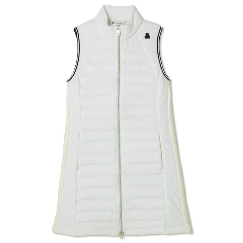 アンパスィ レディース 中綿 ノースリーブ ワンピース 保温 ストレッチ AFF3002G2 ハイブリッドAIR and per se RCBR ワンピ ゴルフ トップス アウター | and per se | 02