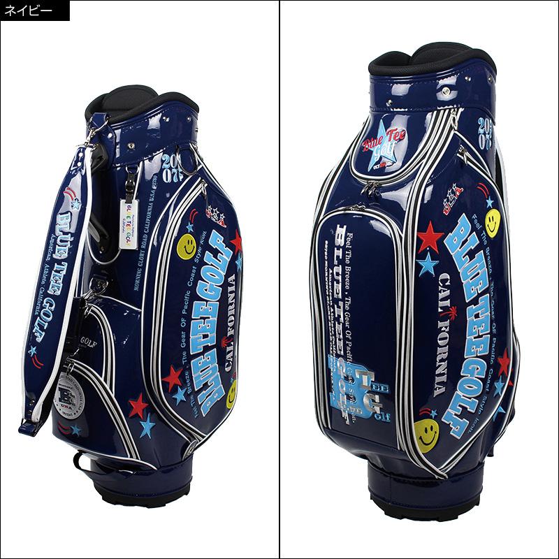 【新品•未使用】BLUE TEE GOLF キャディバッグ BLUE TEE GOLF（ブルーティーゴルフ） 9型 エナメル キャディバッグ