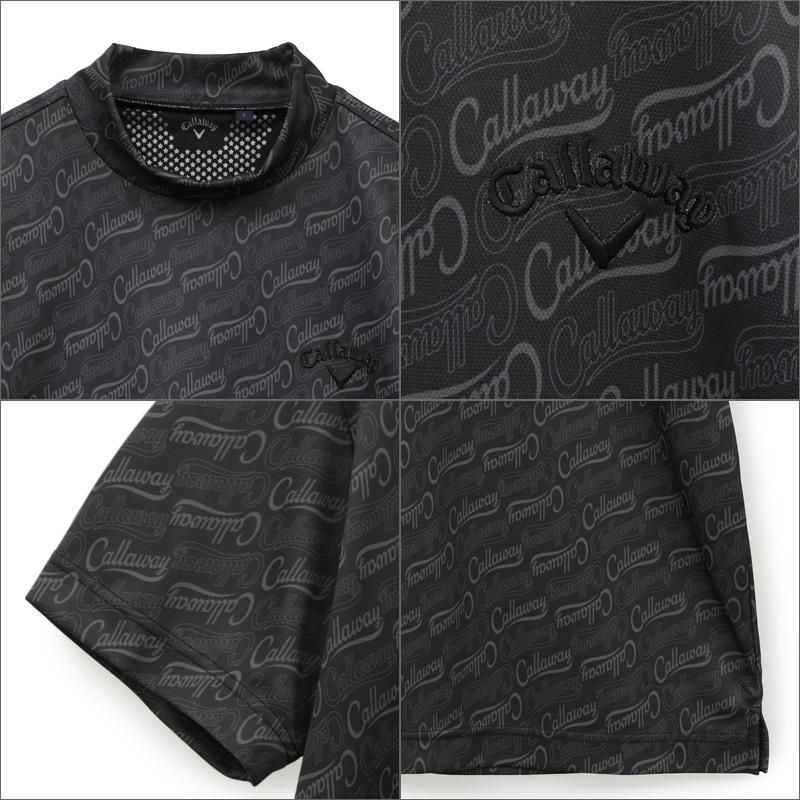 【新品】キャロウェイ ポロシャツ LL ストレッチ ブラック Callaway キャロウェイ メンズ 吸汗速乾 UVカット 半袖