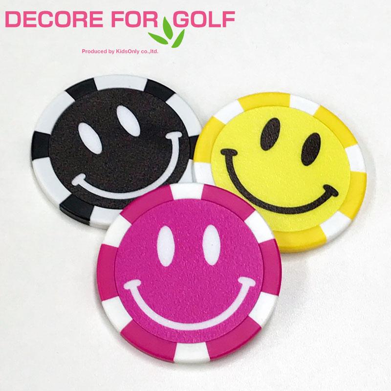 Decore For Golf カジノチップ スマイル マーカー 3枚セット Smlkc ss デコレフォーゴルフ Dcacnsmlkc サードウェイブ 365スポーツ 通販 Yahoo ショッピング