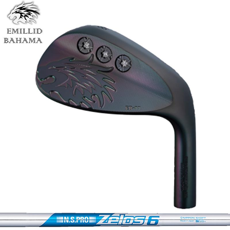 エミリッド バハマ EB-77 ウェッジ 日本シャフト ZELOS 6 装着 ゼロス6 スチール 【カスタム】【新品】 EB77 EMILLID BAHAMA WEDGE 軟鉄 バハマウェッジ GOLF 地クラブ EMILLID BAHAMA（エミリッドバハマ） エミリッド バハマ EB-77