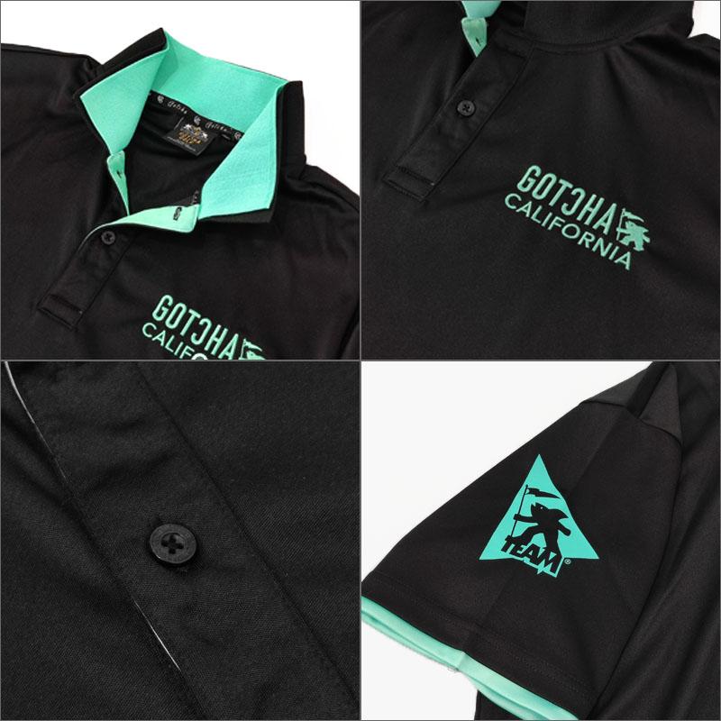 GOTCHA GOLF ガッチャゴルフ メンズ 吸汗速乾 半袖 ポロシャツ