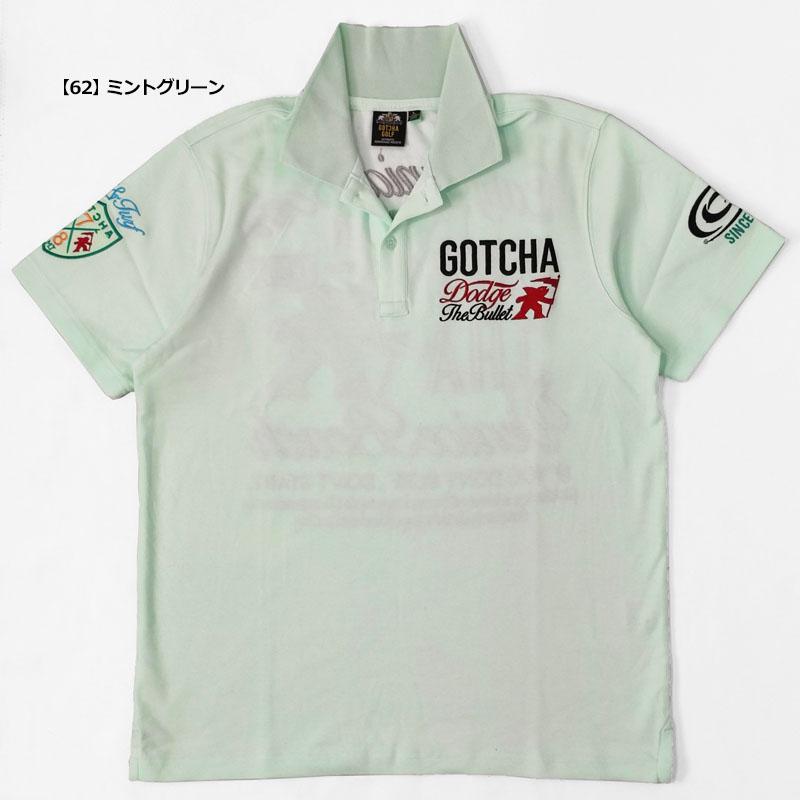GOTCHA GOLF ガッチャゴルフ メンズ 吸汗速乾 半袖 ポロシャツ