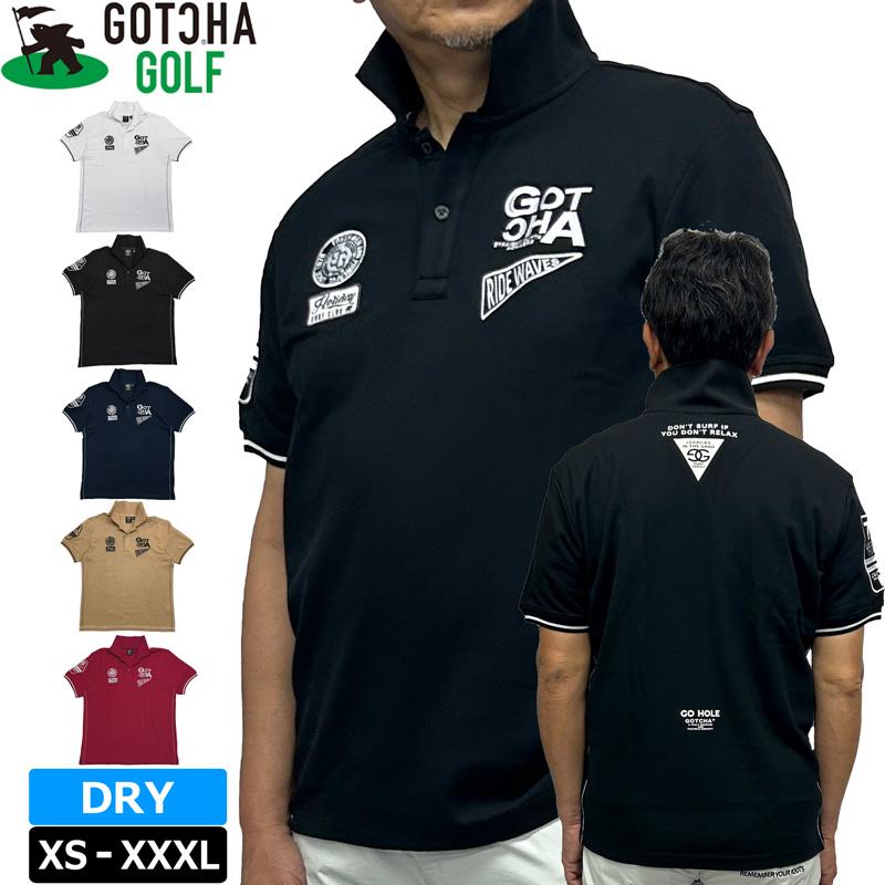 GOTCHA GOLF ガッチャゴルフ 2025 メンズ 半袖ポロシャツ 鹿の子 GOTCHA GOLF ガッチャゴルフ 2025 メンズ 半袖ポロシャツ 鹿の子