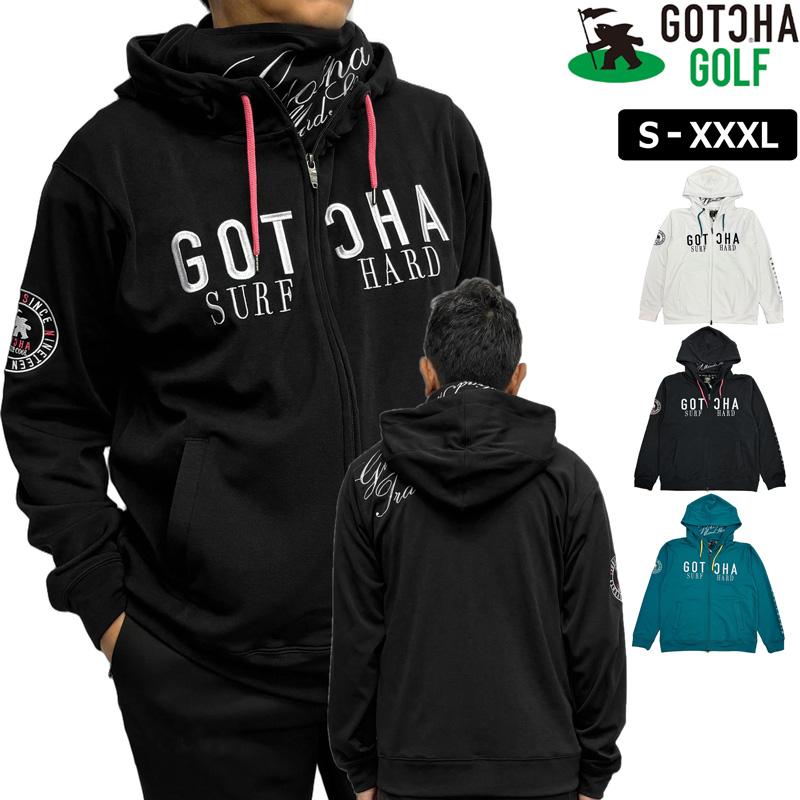 GOTCHA GOLF ガッチャゴルフ 2025 メンズ フルジップ長袖パーカー 裏