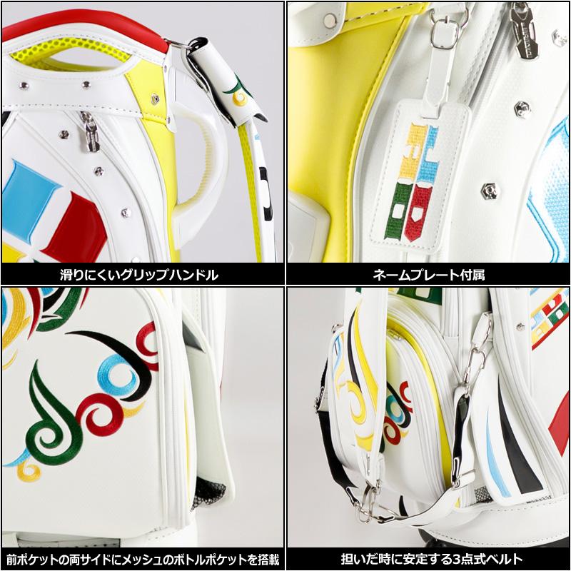 JADO GOLF キャディバッグ 9.5型 3点式 Chain block Tribal Ver JADO GOLF キャディバッグ 9.5型 3点式 Chain block Tribal Ver