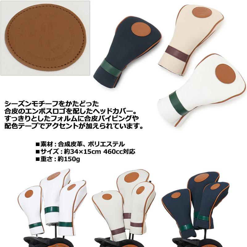 JUN&ROPE' JUN&ROPE ヘッドカバー ドライバー用 カレッジロゴ JUN&ROPE' JUN&ROPE ヘッドカバー ドライバー用 カレッジロゴ