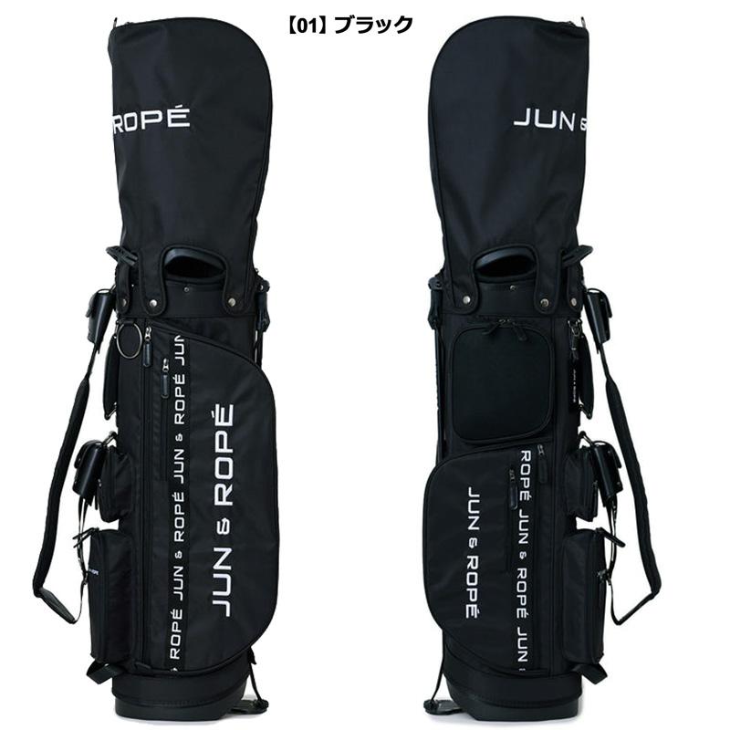 送料無料/美品JUN & ROPE スタンド式キャディバッグ NAVY 楽天市場
