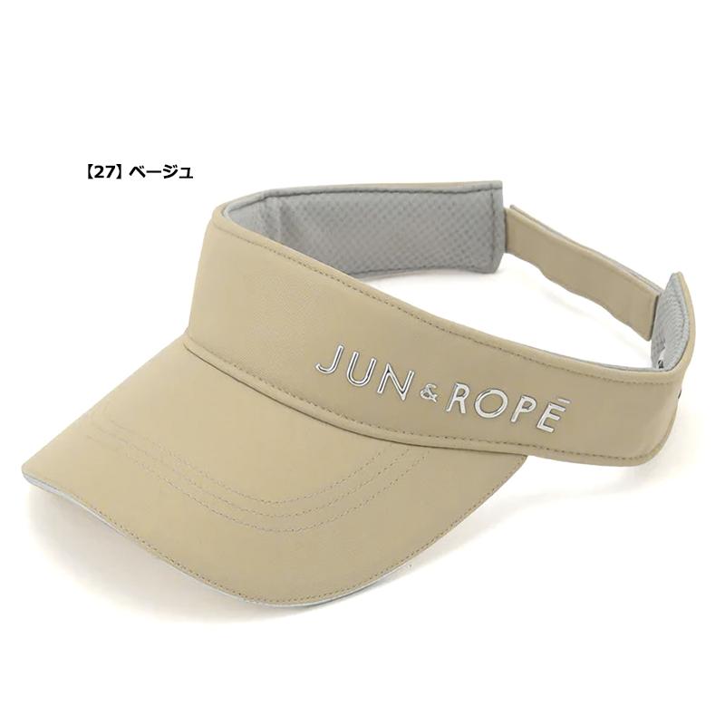 JUN＆ROPE レディース バイザー ERU13100 立体シルバーロゴ 無地 3WF2 ゴルフウェア 帽子 サンバイザー VISOR ジュン アンド ロペ ジュンロペ OCT1｜thirdwave-365sports｜07