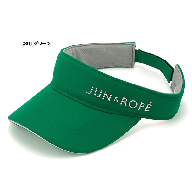 JUN＆ROPE レディース バイザー ERU13100 立体シルバーロゴ 無地 3WF2 ゴルフウェア 帽子 サンバイザー VISOR ジュン アンド ロペ ジュンロペ OCT1｜thirdwave-365sports｜08