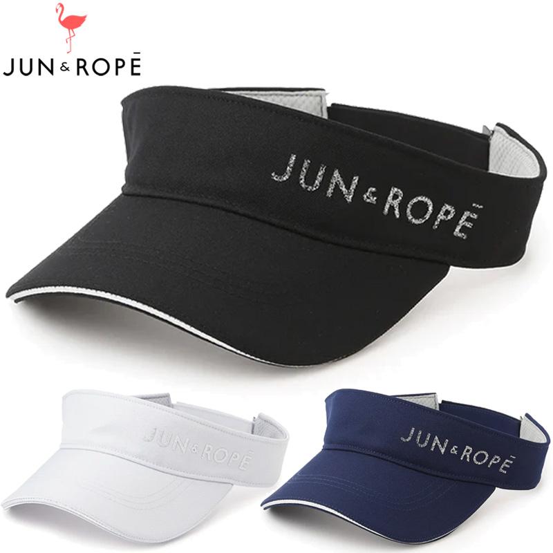 JUN&ROPE' JUN&ROPE 2025 レディース バイザー グリッターロゴ JUN&ROPE' JUN&ROPE 2025 レディース バイザー グリッターロゴ