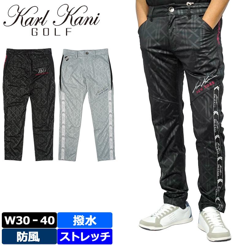 Karl Kani カールカナイゴルフ メンズ 防風 撥水 ロングパンツ Karl Kani カールカナイゴルフ メンズ 防風 撥水 ロングパンツ
