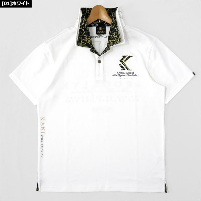 Karl Kani カールカナイゴルフ UVカット 半袖 ポロシャツ カルゼ Karl Kani カールカナイゴルフ UVカット 半袖 ポロシャツ カルゼ