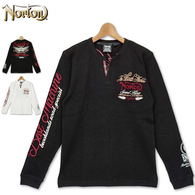 ノートン ヘンリーネック 長袖 ワッフル Tシャツ 3n1103 Norton ウィングモチーフ fw 長そで メンズ ファッション Sep2 Ntwrn3n1103 サードウェイブ 365スポーツ 通販 Yahoo ショッピング