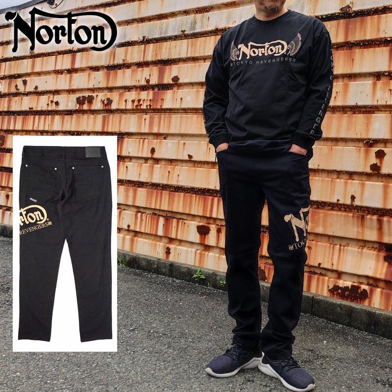 未使用タグ付き　Norton　東京リベンジャーズコラボ　ストレッチパンツXL 黒 楽天市場】東京リベンジャーズコラボ【NORTON(ノートン）メンズ
