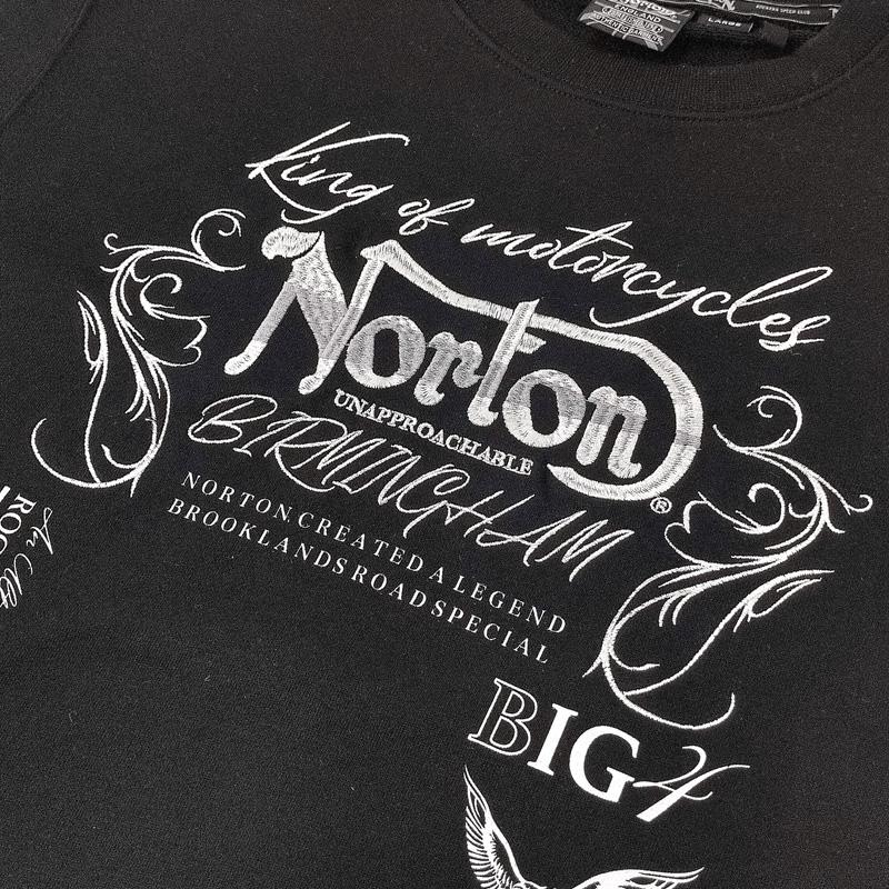 ノートン 長袖 スウェット 231N1301 メンズ フロント ワントーン