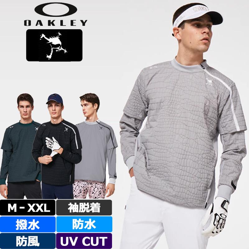 OAKLEY オークリー スカル メンズ 袖着脱式 クルーネック 2Way OAKLEY オークリー スカル メンズ 袖着脱式 クルーネック 2Way