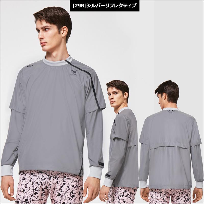 OAKLEY オークリー スカル メンズ 袖着脱式 クルーネック 2Way OAKLEY オークリー スカル メンズ 袖着脱式 クルーネック 2Way