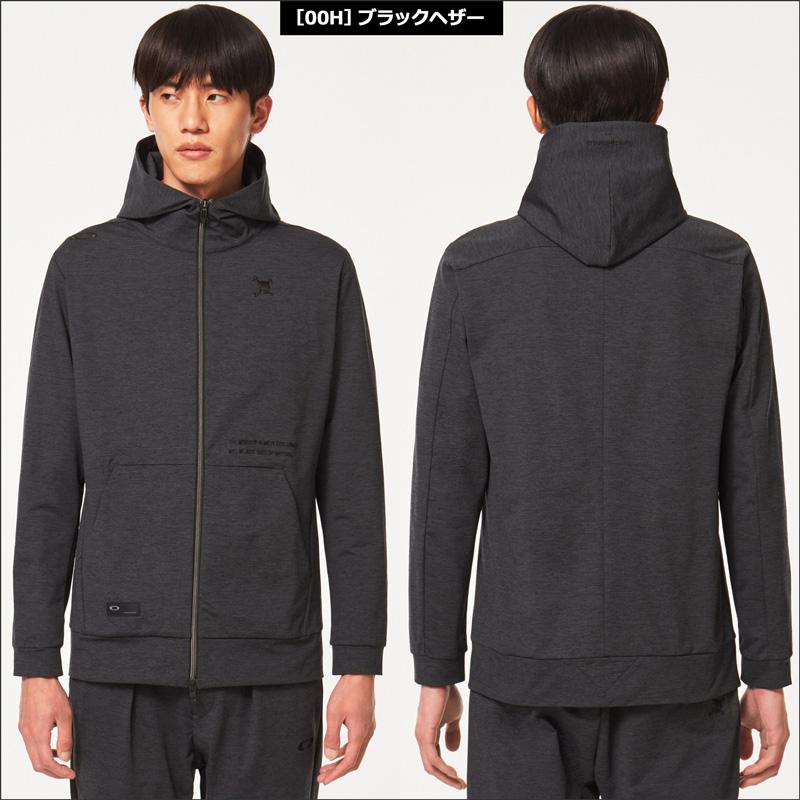 クーポン有 オークリー メンズ スカル 吸汗速乾 ストレッチ 長袖 フルジップ パーカー FOA402844 Oakley Skull Common Hoody Jacket 4.0 トップス 1WF2｜thirdwave-365sports｜02