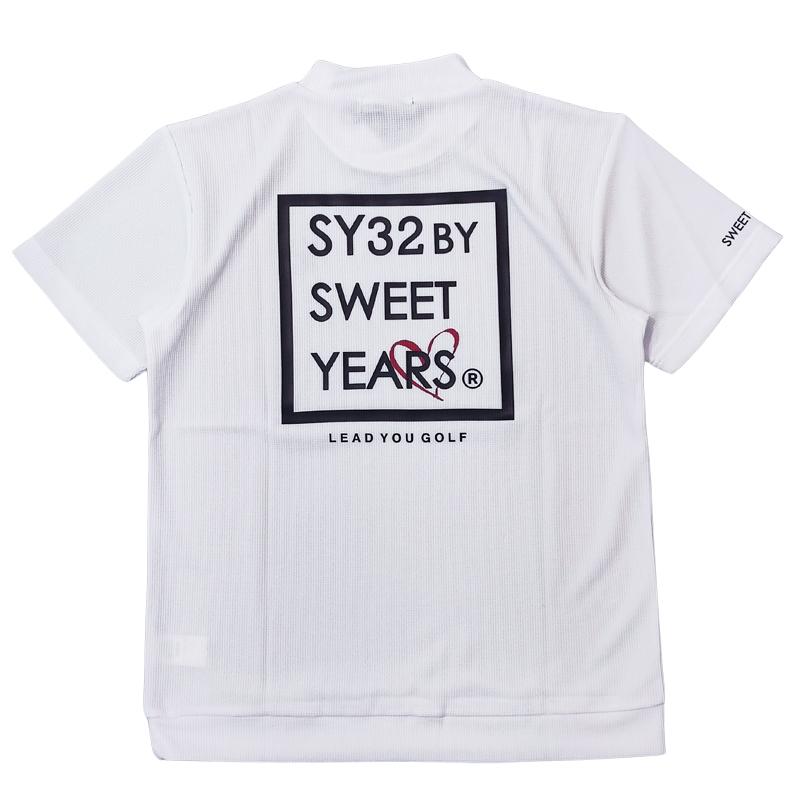 SY32 by SWEET YEARS GOLF メンズ 吸汗速乾 モックネック 半袖